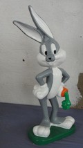 Extremely Rare! Looney Tunes Bugs Bunny Standing with Carrot Big Figurine Statue - £173.56 GBP