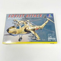 ITALERI Soviet Attack Helicopter 1/72 Scale No. 176 Model Kit SEALED Old... - $292.18 MXN