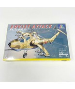 ITALERI Soviet Attack Helicopter 1/72 Scale No. 176 Model Kit SEALED Old... - $292.18 MXN