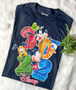 2022 Disney Mickey Goofy Pluto Donald Duck Black T-Shirt FAMILY VACATION - €16,36 EUR