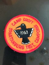 VTG Camp Croft Spartanburg District Camporee Patch 1963 Bird Detail - $25.73