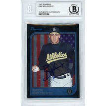 Ben Grieve Oakland Athletics Signed 1997 Bowman Baseball Auto Card Beckett Slab - $79.17