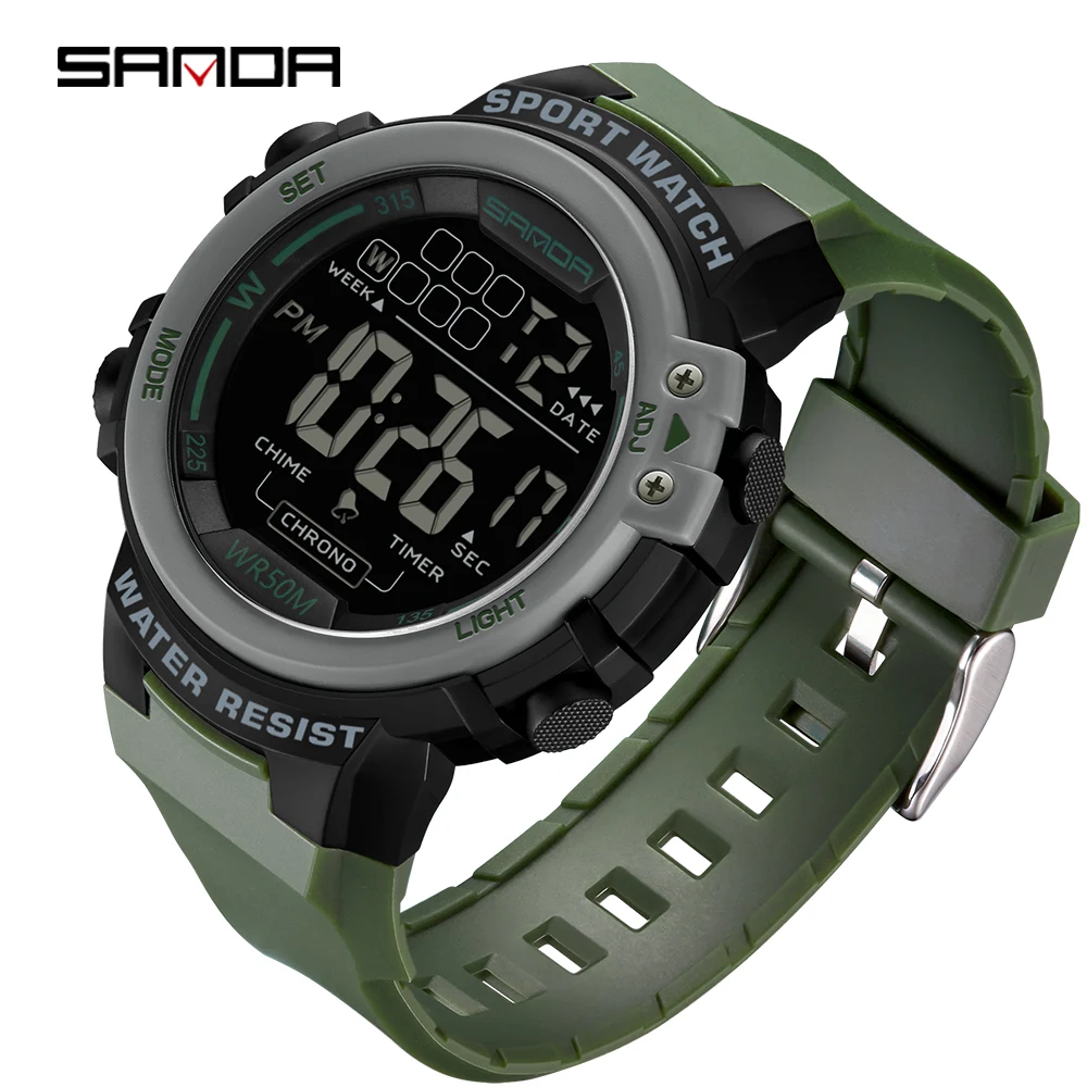 Fashion G Style Wristwatch for Men Military Sports Waterproof Stopwatch ... - £15.23 GBP