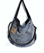 Upcycled Denim Patchwork Hobo Bag: Handmade Jeans Shoulder & Crossbody P... - €107,42 EUR Upcycled Denim Patchwork Hobo Bag: Handmade Jeans Shoulder & Crossbody P... - €107,42 EUR