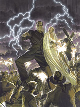 Alex Ross SIGNED Universal Monster Sideshow Art Print Frankenstein / Hal... - $395.99