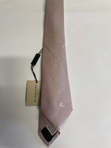 Burberry Raynham Equestrian Silk &amp; Linen Mix Skinny Tie - $130.00