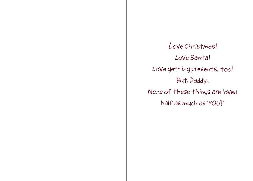 Merry Christmas To The Best Daddy - Christmas Greeting Card - 20852 Item image 2