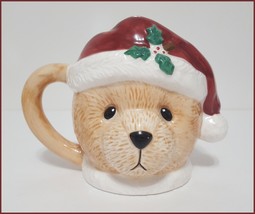 NEW RARE Vintage Ceramic Enesco Cherished Teddies Christmas Teddy Bear Mug 16 OZ - £19.17 GBP
