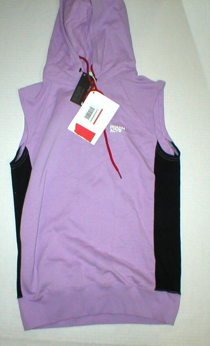 NWT Womens New Italy Pharmacy Industry PHCY Purple Hoodie Top Sleeveless... - $267.30