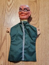 Vintage Hand Puppet Rubber Head (Mr Rogers Style) Green Outfit - £26.79 GBP