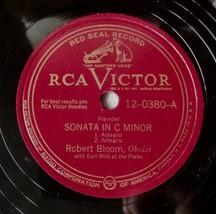 Robert Bloom - Sonata In C Minor - RCA Victor 12-0380 Oboist 12&quot; W/ Earl Wild - £19.61 GBP