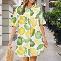Lemons Button Front Shirt Dress (Size XS - 5XL) - $35.00+