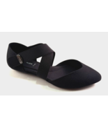 Anne Klein Osvaldo Black Pointed Toe Criss Cross Flat Shoe - $69.00