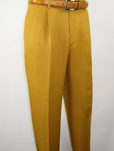 Men 2pc Walking Leisure Suit Short Sleeves By DREAMS 255-27 Solid Mustard image 2