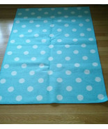 Rectangle Area Rug Blue with White Circle dot 39&quot; x 56&quot; - $285.59 MXN
