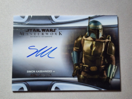 2021 Star Wars Masterwork Autograph Simon Kassianides As Axe Woves MWA-SK - £17.62 GBP