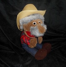 16&quot; Vintage Shotgun Red Cowboy Steve Hall Hee Haw Stuffed Animal Plush Toy Doll - $14.25