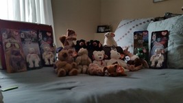 Wow! 12 ty beanie babies and 5 Charity Beanie Bears NIB; all in great condition! - £30.25 GBP