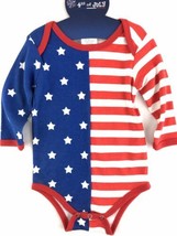 Little Wishes Patriotic One Piece Bodysuit Sz 6 Months Red White &amp; Blue July 4th - £8.41 GBP