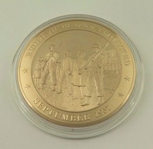 September, 1957 Rights Of Blacks Protected Franklin Mint Solid Bronze Coin - $12.16