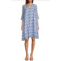 $220 Ro&#39;s Garden Bhopali Floral Print Caftan Dress, V-Neck 3/4 Sleeve | ... - $56.10