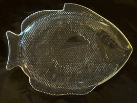 Clear Glass Large Fish Platter Oven Proof 15.5&quot; x 11-1/4&quot; W - $34.00