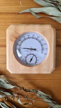 Sauna Room Hygrothermograph Thermometer Hygrometer Wooden Accessory For ... - $39.70 CAD