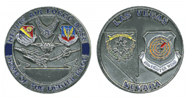 Nellis Air Force Base Las Vegas Nevada Challenge Coin - £27.88 GBP