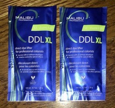 2 Malibu DDLXL Dye Stain Hair Color Remover Lifter DDL XL 2 Processing Caps - £21.12 GBP