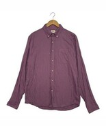 Faherty Shirt Mens Large Red Blue Plaid Button Down Supima Cotton Casual... - $55.56 CAD