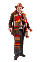 Doctor Who 4th Doctor Knitted 17 Foot Long Premium Scarf Authentic Licensed NEW - £76.08 GBP