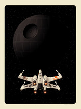 Andrew Heath Signed Remarque Art Print Star Wars X Wing Deathstar Original Sketch - £77.84 GBP