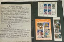 Space Program Apollo International Postage Stamp Album 23 Page RARE LOT USA image 6