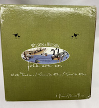 Set Of 4 Tumblers 16oz Wilson &amp; Wilson Folk Art Ducks Wildlife Drinking Glasses - £14.87 GBP