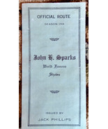 1914 Sparks circus route brochure -- John Sparks shows  - €24,72 EUR