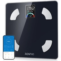 Renpho Scale For Body Weight And Fat, Digital Bathroom Weighing Scale, 400Lbs - £29.56 GBP