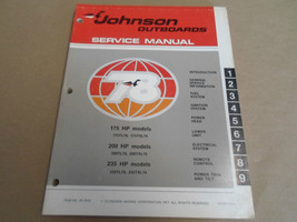 1978 Johnson Hors-Bord Service Manuel 175 200 235 HP TL Txl OEM Bateau - $34.95