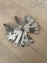 VINTAGE FEELER GAUGE SET KLOPP AN-720 ENGINE WORKS 0.05-0.25 USA Made - $188.96 MXN