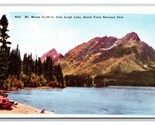Grand Teton National Park Wyoming WY Leigh Lake Mt Moran UNP WB Postcard... - $2.92