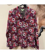 Vera Bradley Rosewood Pajama Top Large Floral Zebra - $19.81 CAD