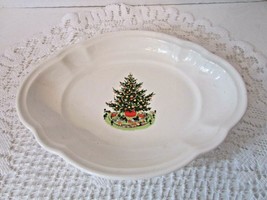 PFALTZGRAFF HOLIDAY DISH TIDBIT TRINKET DISH 8.5&quot;W CHRISTMAS TREE USA WH... - $91.86 MXN