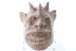 Antique Mexican Terracotta Goblin Mask Architectural element - £214.23 GBP