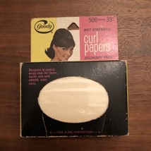 Goody Curl Papers (Wet Strength) 500 Economy 39¢ Vintage 50's Bouffant  - £3.99 GBP