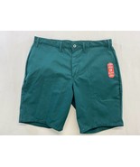 Big Bill Men&#39;s Wrinkle Free Work Shorts Size 40 Green Polyester Blend NEW - $9.90