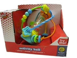 Ed&#39;s Variety Store Baby Activity Ball with Mirror Sounds and Bead Runner - £28.12 GBP