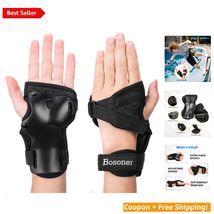 Adjustable Wrist Guards for Roller Skating &amp; Skateboarding - Black, Ligh... - $28.66