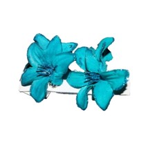 Women&#39;s Flower Hair Clip Blue Fabric Fashion - $73.66 MXN