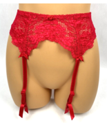 Vintage Victoria&#39;s Secret Second Skin Satin Lace Garter Belt Small Mediu... - £37.73 GBP