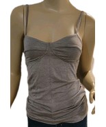 New Bar III Intimates Camisole Tank Top  Sleeveless Stretch V-Neck Gray ... - $103.80 MXN