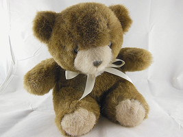 Vintage 1984 Emotions 10&quot; sitting size Plush Brown &amp; Cream Teddy Bear So Cute! - £11.67 GBP